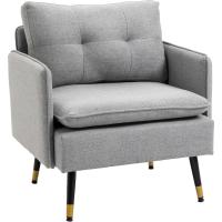 Sofá Moderno de 2 Plazas Sofá de Sala con Tapiz de Poliéster, 4 Almohadillas y Patas de Acero - details 9