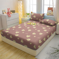 Sábana Impresa Moderna con Forma de Corazón Ropa de Cama Fija Mate para Dormitorio - details 2