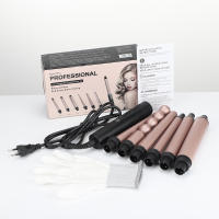 Rodillo para rizar el cabello multifuncional 6 en 1 con barril giratorio herramienta para estilizar el cabello - details 9