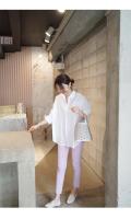Blusa holgada de chifón para mujer, camisa elegante de manga larga, color blanco, Estilo Vintage, para verano y primavera - details 30