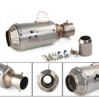 R8 Universal Motorcycle Modify Power Pipe Exhaust Muffler Pipe Escape Moto Scooter ATV Power Pipe With Laser LOGO - details 5