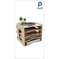 Mueble Archivador de Madera con Ruedas Oficina de Estudio en Casa con 5 Cajones y Soporte de Impresora Ajustable - details 7