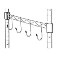 Niveles Carrito con Ruedas para microondas, 53.34cm x 38.1cm x 93.22cm (LxWxH), Madera/Cromado, 2 baldas - details 2