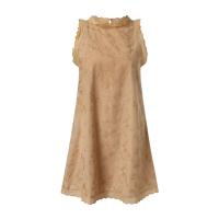 Vestido casual de verano con cuello en V, sin mangas, adorno ral 3d, vestidos sueltos para mujer, ropa - details 4