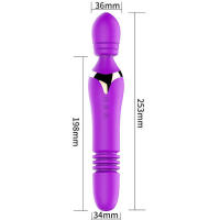 Femenino automático telescópico vibrador masajero masturbación juguete sexual para mujeres vagina varilla mágica clitoris vagina estimulador producto adulto - details 1