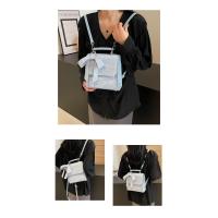 Mochila Premium sense para mujer, mochila informal con textura sólida de color, nueva moda 2025 - details 27