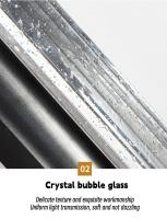 Lámpara LED de pared impermeable para exteriores, moderna y minimalista, de cristal, IP65, para balcón, pasillo, patio - details 15