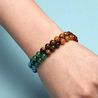 Pulsera de Yoga Vintage India Doble Capa de 7 Akas Mujeres Hombres Joyería de Sanación de Piedras Lava - details 5