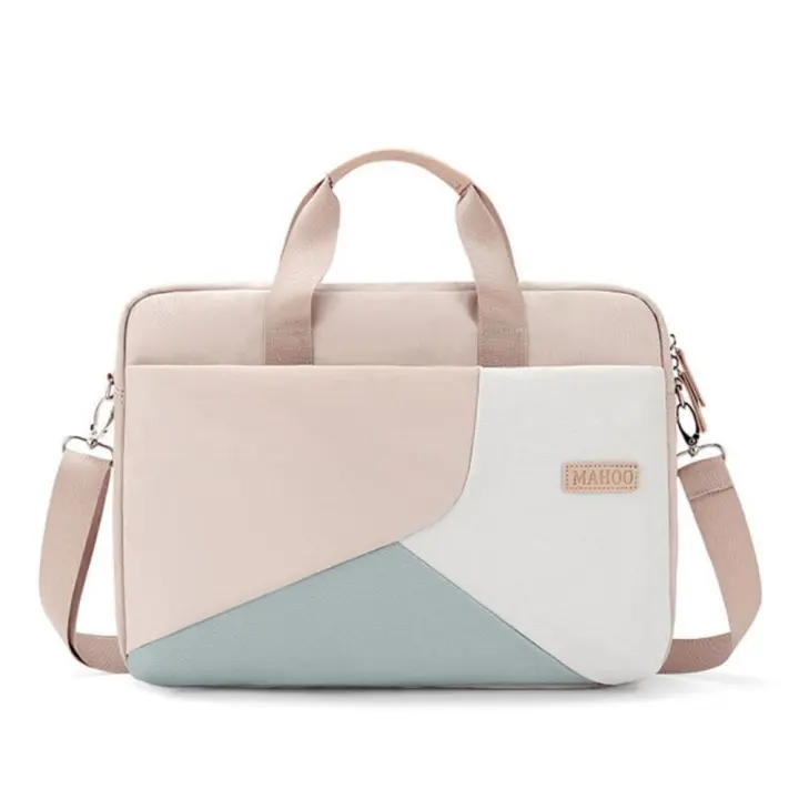 Funda a prueba de golpes para ordenador portátil, bolsa de tela Oxford, fina y elegante, con asa, duradera, de 15,6 pulgadas, a prueba de golpes - 1