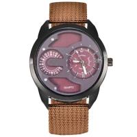 Reloj de Pulsera de Cuarzo Automático Estilo Casual de Moda para Hombres Correa de Nylon Negro - details 15
