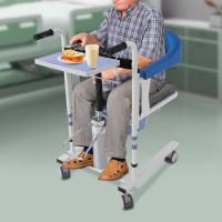 Silla de ruedas hidráulica para elevación de pacientes, silla de transferencia para elevación de pacientes, silla de enfermería de transferencia azul 100 kg/220,46 libras para personas mayores, mujeres embarazadas - details 0