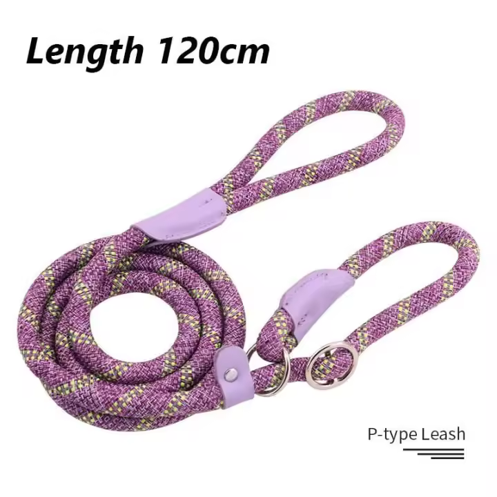 Cadena duradera Nailon mascotas, Collar Correa de trazado Perros medianos y grandes, Correa antideslizante para Perros - 1