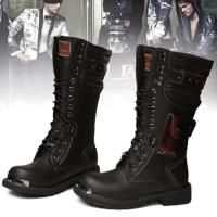 Señal de entrega Caza al aire libre Zapatos de trabajo duraderos de gran tamaño Botas de motocicleta de cuero - details 5