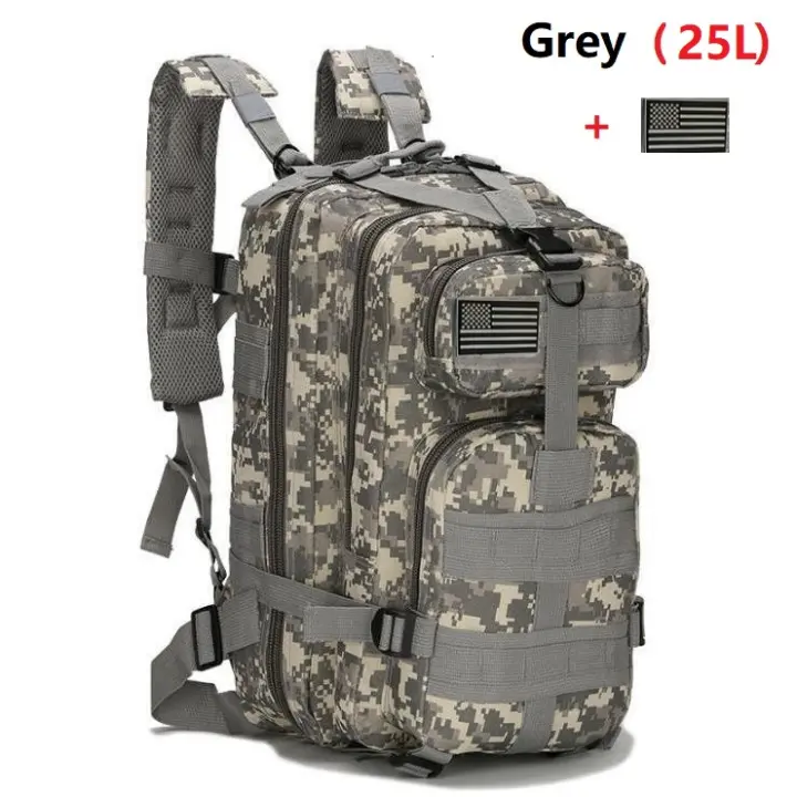 Mochila táctica militar del ejército de 25L/45L para acampar y al aire libre, bolsas grandes de senderismo Molle para hombres de negocios - 1