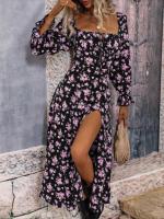 Elegante Vestido Maxi de Temporada Floral Estilo Boho Chic para Mujeres - details 10