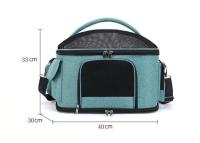 Suministros bolso de gato plegable y transpirable para mascotas, bolso de hombro cruzado portátil para cachorros - details 0