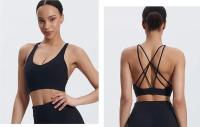 SHINBENE-Sujetador deportivo con tirantes, sostén Sexy con relleno y espalda cruzada para entrenamiento de Yoga y gimnasio, Super Cloud, 2,0 - details 17