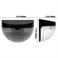 Lámpara de Valla Solar para Exteriores 4pack Luz de Piso Solar Luz de Pared Solar Impermeable Iluminación de Valla con Energía Solar Montaje en Pared - details 4