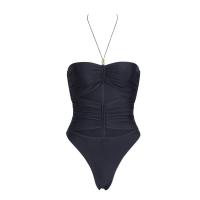 Traje de baño de una pieza para mujer, traje de baño Push Up, traje de baño ahuecado atrevido, traje de baño con Control de barriga - details 2