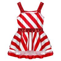 Traje de baile de Navidad para niñas, vestido tutú de ballet con bastón de caramelo a rayas, leotardo gimnástico para patinaje artístico, ropa de baile para fiestas navideñas - details 13
