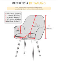 Funda de silla de comedor de alta gama Forcheer Funda de asiento de terciopelo elástica de spandex para sala de estar - details 5