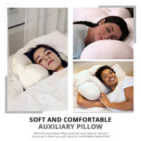 Almohada ortopédica para hombre y mujer, Micro Airballs, nubes redondas, cintura, Color sólido - details 5