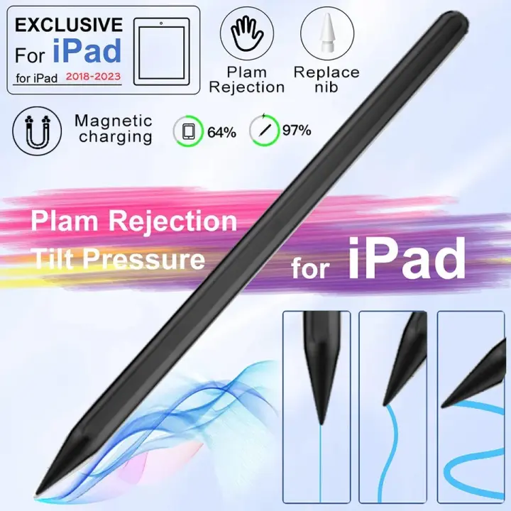 StylusMagnetic-lápiz con carga inalámbrica para tableta, lapicero para iPad Air 4 5 Pro 11 12,9 - 1