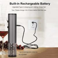 Abridor de Vino Eléctrico con Set de Cortador de Aluminio Vacío y Licuadora para Amantes del Vino para Cocina Fiesta Bar Boda Recargable - details 2