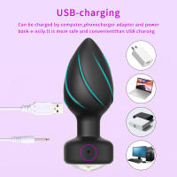 Luces LED de colores, vibración luminosa, tapón anal, control remoto inalámbrico, masajeador de próstata masculino y femenino, diversión anal para adultos - details 5