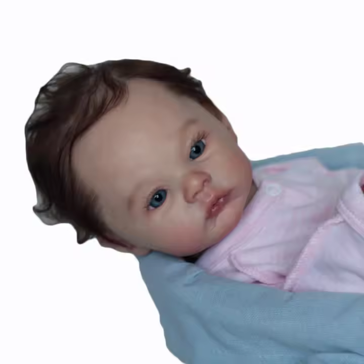 BZDOLL-Muñeca Reborn realista de silicona suave, juguete de 45cm y 18 pulgadas, con piel de pintura 3D, para recién nacido vivo - 1