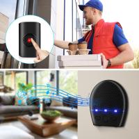 Timbre de Puerta Inalámbrico y Impermeable Sectyme 250M Botón de Pantalla Remota sin Enchufe Receptor para Hogar Inteligente al Aire Libre Campanas de Casa - details 3