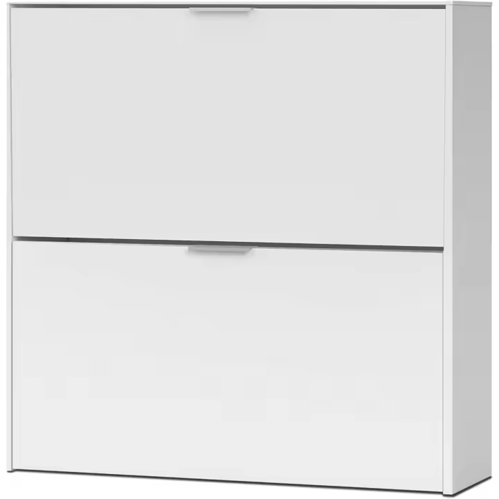 2 Puertas, Mueble Estrecho, Acabado en Color Blanco, Medidas: 75 cm (Ancho) x 76 cm (Alto) x 22 cm (Fondo) - 1