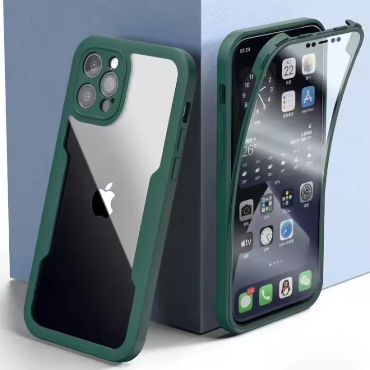 Funda Transparente y a Prueba de Golpes para iPhone Protección Completa de la Lente de Cámara y Pantalla Accesorios de Electrónica - 1