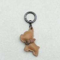 Precioso llavero de Bulldog Francés, Animal, perro, cachorro, colgador de perro de cuero PU, colgante de bolso de Bulldog de dibujos animados a la moda para mujer - details 7