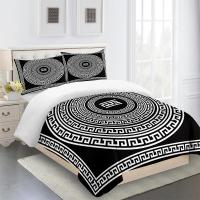 Juego de Ropa de Cama de Lujo en Gris de Marcas Barroco con Funda de Edredón y 2 Fundas de Almohada para Cama Individual y Doble Tamaño Rey Queen Twin Full - details 4
