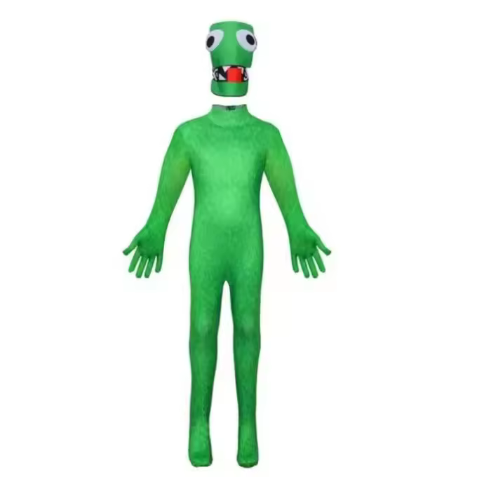 Disfraz de arcoíris Roblox para niños, mono, máscara, disfraz de cosplay - 1