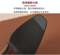 Primera capa de cuero de vaca, zapatos perezosos de un pedal, zapatos casuales de cuero, mocasines. - details 9