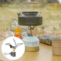 Mini quemador portátil para acampar, estufa de gas para exteriores, suministros de cocina para picnic y senderismo - details 1