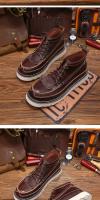 Zapatos de cuero de vaca de alta gama estilo herramientas de piel de vaca de primera capa - details 7
