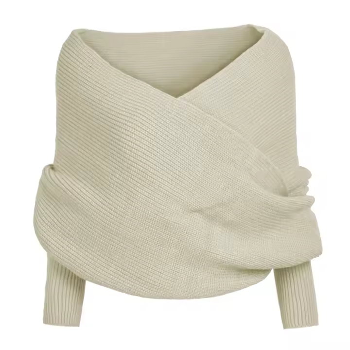 Buñada de invierno para mujer Cálida con capa de manga Ideal para regalos de Navidad y Día de Acción de Gracias - 1