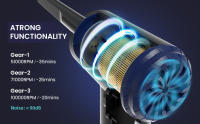 Aspirador de aire comprimido portátil, Aspirador de 7500 mAh y 100 000 RPM con cable - details 1