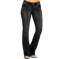 Jeans de Corte Medio para Mujer 2025 Pantalones Casuales de Denim Elástico para Talla XS-4XL - details 2