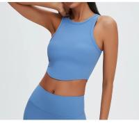 Chaleco de Yoga sin Costuras Ropa Deportiva Transpirable para Mujeres Ideal para Entrenamiento y Correr Material de Nylon Hecho en China - details 1