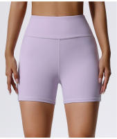 Pantalones cortos atléticos elásticos para mujer, pantalones cortos de entrenamiento suaves y duraderos con costuras planas, perfectos para Fitness o correr - details 9