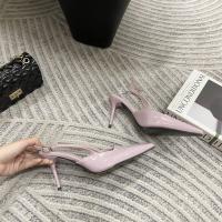 Bolsa de tacón fino puntiagudo sandalias de cabeza de las mujeres usan nuevo trasero francés versátil boca vacía poco profunda zapatos individuales zapatos de mujer - details 26