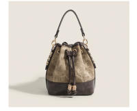 Bolsos para mujer 2023, nuevo estilo, bolso de cubo retro pintado al óleo de alta gama, popular este año, bolso de mensajero de un solo hombro para viajes diarios - details 9