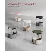 Mesa Lateral Redonda Moderna Espaciosa para Sala de Estar, Dormitorio, Mesita de Noche - details 17