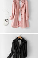 Gabardina informal de longitud media para mujer, abrigo ajustado de alta calidad, versión coreana, primavera y otoño, novedad de 2023 - details 1