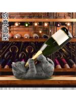 Adorno de Oso de Niebla Nórdica Navideño Resina Rojo Vino Rack para Sala de Estar Mesa de Comedor - details 1