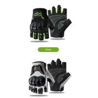 Guantes de motocicleta para exteriores, medio dedo, transpirables, resistentes al desgaste, antideslizantes, anticaída, para ciclismo de carreras, guantes para bicicleta eléctrica - details 8
